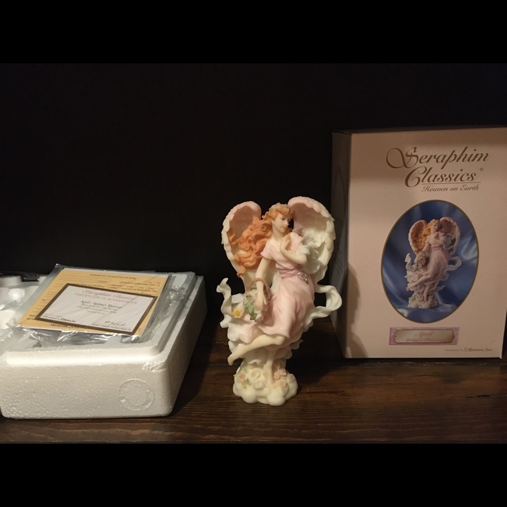 Seraphim angel- April-EUC-includes original box and papers